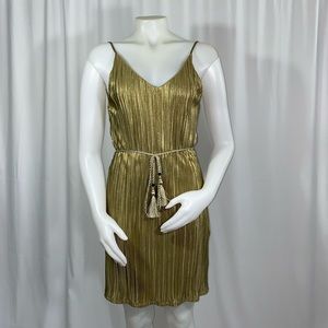 Rib spaghetti strap dress